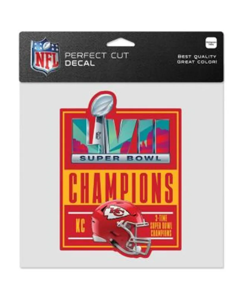 WinCraft Kansas City Chiefs Super Bowl LVII Champions 8'' x 8'' Perfect Cut  Decal