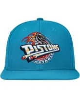 Men's Detroit Pistons Mitchell & Ness Light Blue Hardwood Classics Snapback  Hat