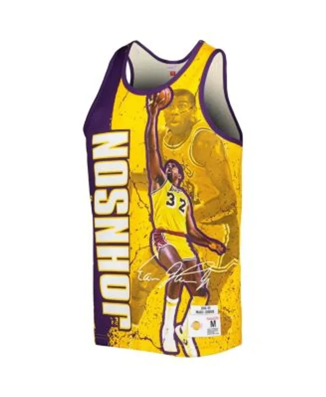 Mitchell & Ness NBA Lakers Magic Johnson Swingman Tank In Yellow