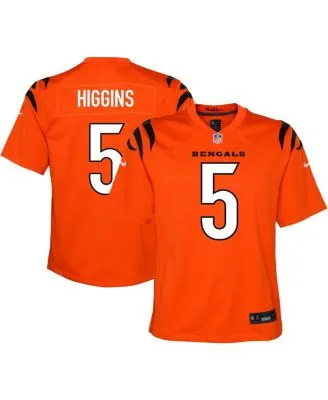 Youth Nike Tee Higgins Gray Cincinnati Bengals Inverted Team Game Jersey