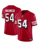 Men's Nike Fred Warner White San Francisco 49ers Vapor Elite Jersey