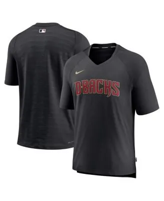 Lids Arizona Diamondbacks Nike Authentic Collection Pregame Raglan  Performance V-Neck T-Shirt - Black