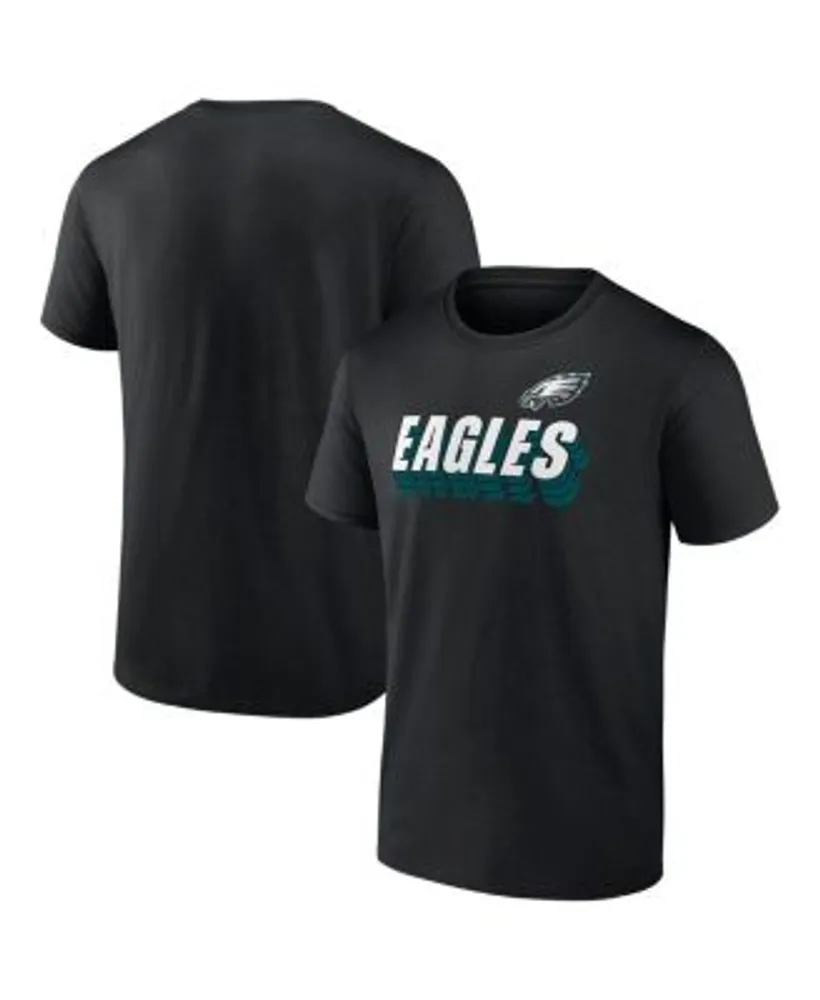 Women's Fanatics Branded Black Philadelphia Eagles Primary Team Logo V-Neck  T-Shirt