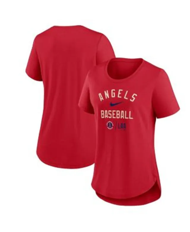 Men's Nike Cream Los Angeles Angels City Connect Wordmark T-Shirt