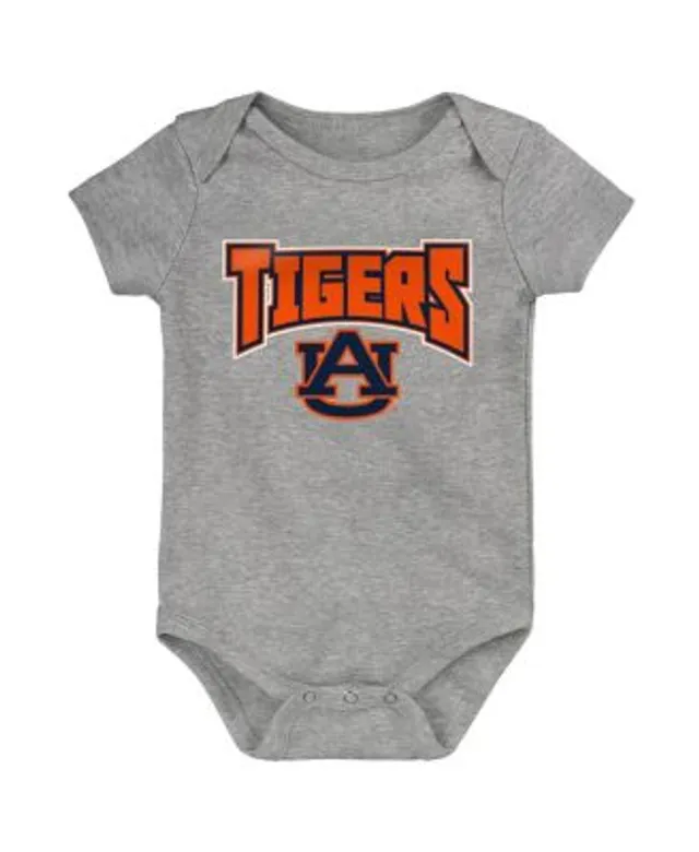 Outerstuff Infant Orange/White/Heather Gray Detroit Tigers Biggest Little Fan 3-Pack Bodysuit Set