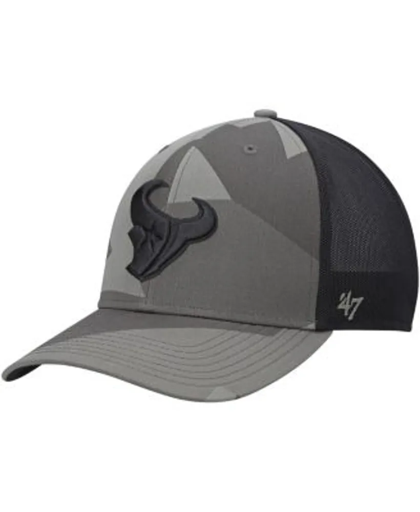 47 Brand Men's Camo, Black Houston Texans Countershade MVP Trucker Snapback  Hat