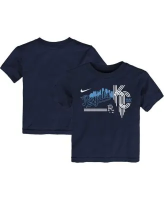 Soft As A Grape Youth Boys Kansas City Royals Distressed Logo T-shirt -  Gray