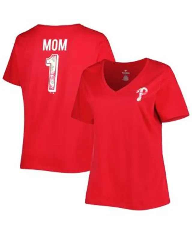 Profile Women's Red Philadelphia Phillies Plus Best Mom Ever V