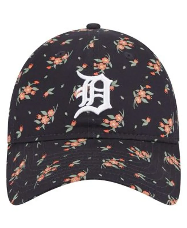 Women's Detroit Tigers New Era Cream Floral 9TWENTY Adjustable Hat