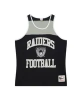 Las Vegas Raiders Mitchell & Ness Heritage Colorblock Tank Top -  Black/Silver