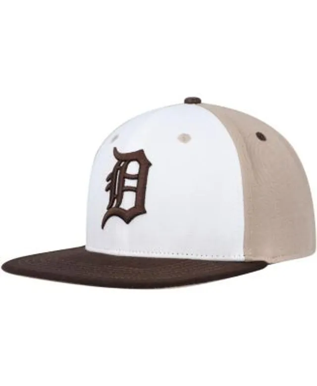 San Diego Padres Fanatics Branded Iconic Color Blocked Fitted Hat -  White/Brown