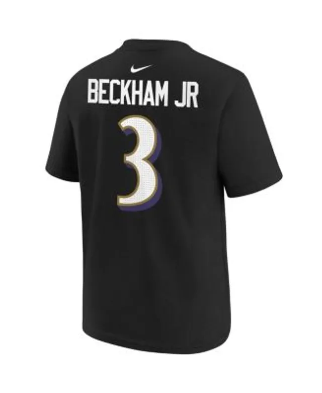 Youth Nike Odell Beckham Jr. Black Baltimore Ravens Player Name & Number T- Shirt