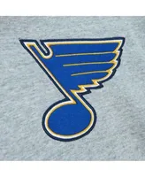 Lids St. Louis Blues Mitchell & Ness Classic French Terry Pullover Hoodie -  Heather Gray