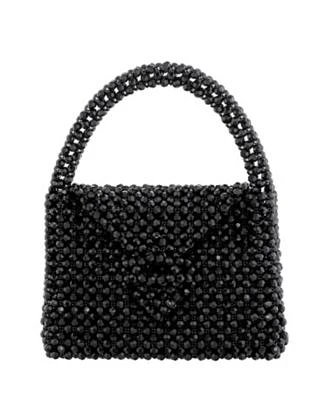 Beaded Satchel with Inner Satin Pouch