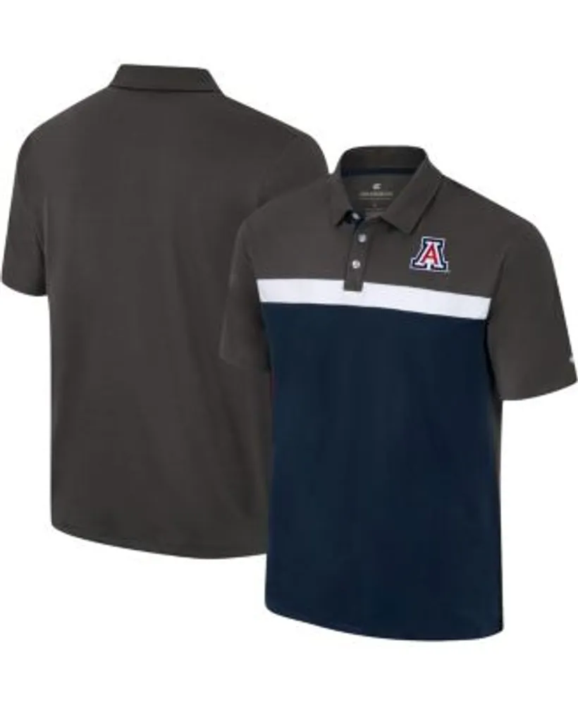 Men's Colosseum Heather Gray Arizona Wildcats Chamberlain Polo