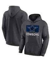 Men's Nike Black Dallas Cowboys RFLCTV Chevron Pullover Hoodie