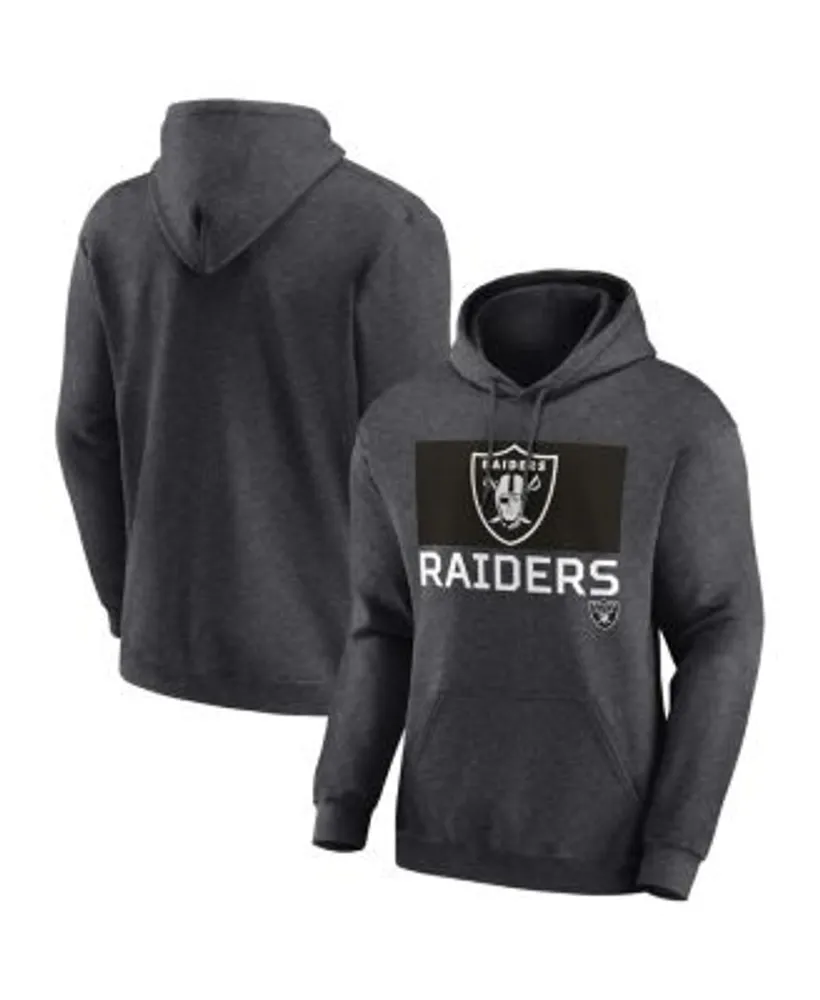 Las Vegas Raiders Youth Primary Logo Team Color Fleece Pullover Hoodie -  Black