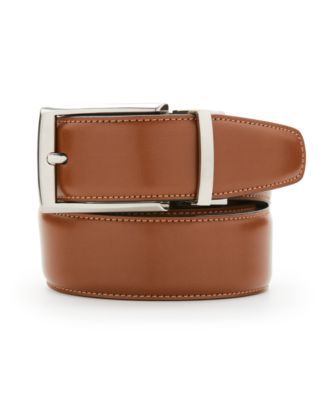 Men's Tan Leather Reversible Belt