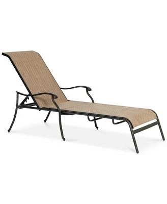 Beachmont II Outdoor Sling Chaise Lounge, Created for Macy's