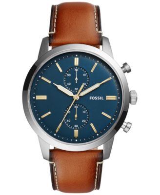 Men's Chronograph Townsman Light Brown Leather Strap Watch 44mm FS5279