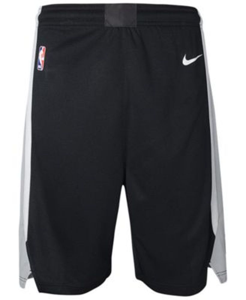 Youth San Antonio Spurs Nike Black Hardwood Classics Swingman Shorts