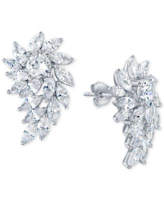 Giani Bernini Cubic Zirconia Cluster Drop Earrings, Created For