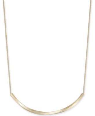 Curved Bar Collar Necklace, 17" + 2" extender, Created for Macy's