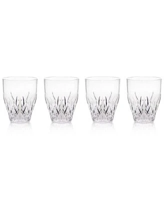 Aurora Clear Stemless Wine Glasses, Set of 4