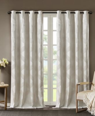 CLOSEOUT! Bentley 50" x Ogee Jacquard Total Blackout Window Panel
