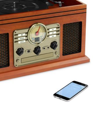 Victrola 6-In-1 Nostalgic Bluetooth Record Player With 3-Speed Turntable