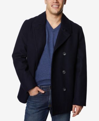 Men's Three-Button Pea Coat 