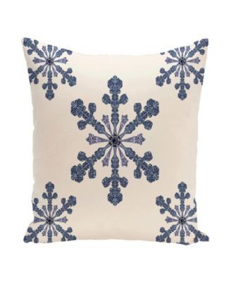 16 Inch Off White Decorative Christmas Throw Pillow