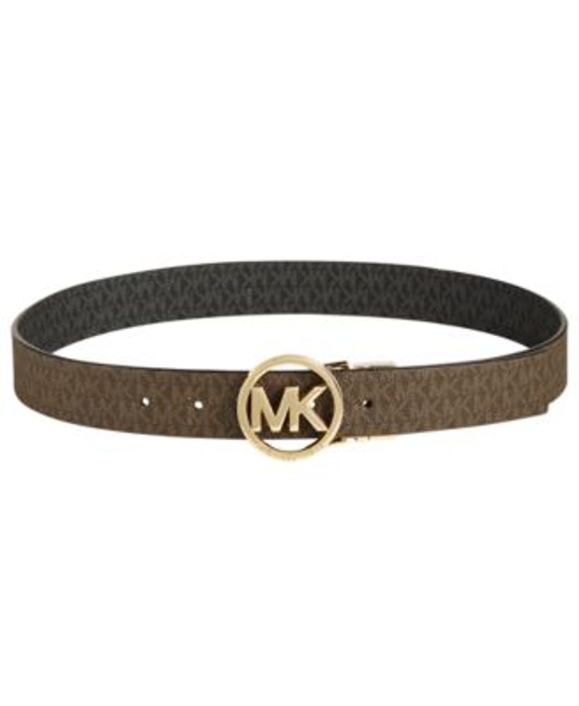 Michael Kors Plus-Size Reversible Signature with Logo Buckle Belt |  Connecticut Post Mall