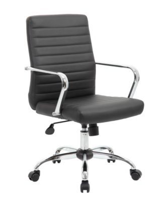 Retro Task Chair with Chrome Fixed Arms