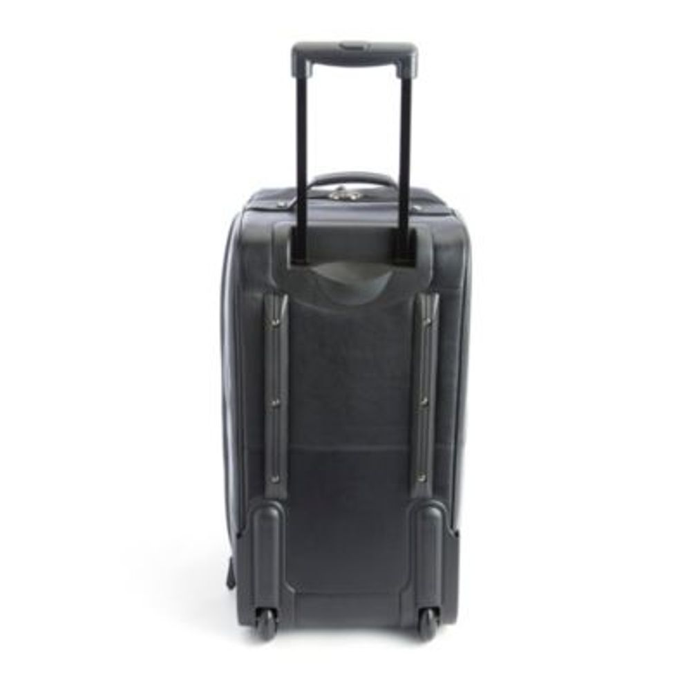 Royce New York Leather Weekender Duffel Bag - Black