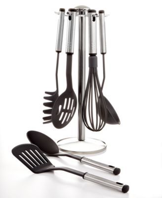 7 Piece Kitchen Utensil Set with Stand, Created for Macy's