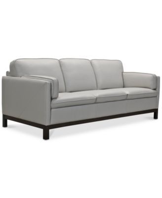 Virton 87" Leather Sofa, Created for Macy's