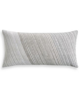 Diagonal Stripe 12" x 24" Decorative Pillow, Created for Macy's