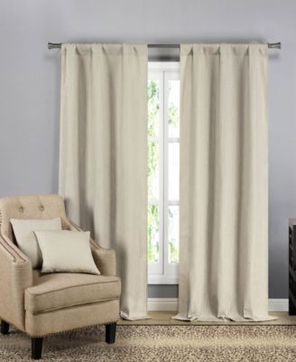Bycine 4-Piece Curtain and Pillow Cover Set