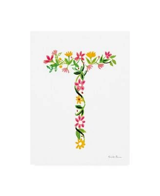 Farida Zaman Floral Alphabet Letter XX Canvas Art