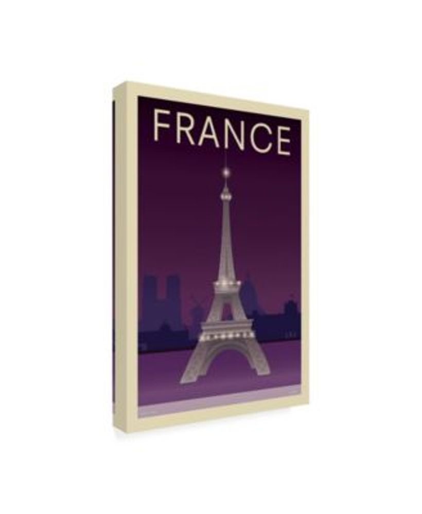 Incado Eiffel Tower France Poster Canvas Art - 19.5" x 26"