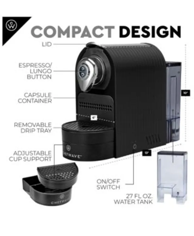 Ninja CFN601 Espresso & Coffee Barista System, Single-Serve Coffee &  Nespresso Capsule Compatible - Macy's