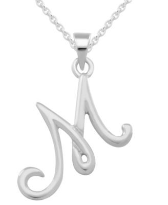 Capital Initial Pendant Sterling Silver