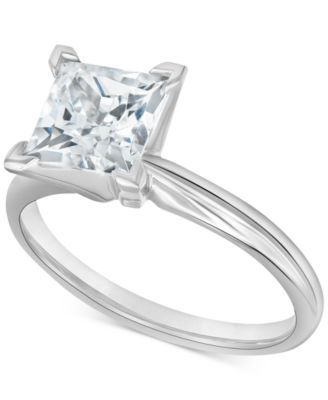 Diamond Princess Solitaire Engagement Ring (2 ct. t.w.) in 14k White Gold
