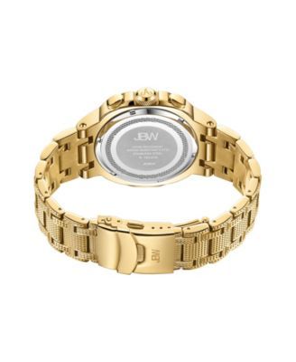 Men's Diamond (1/5 ct. t.w.) Watch in 18k Gold-plated Stainless-steel Watch 48mm