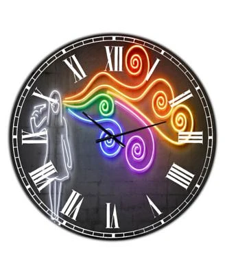 the Dark Side of the Mind Large Modern Wall Clock