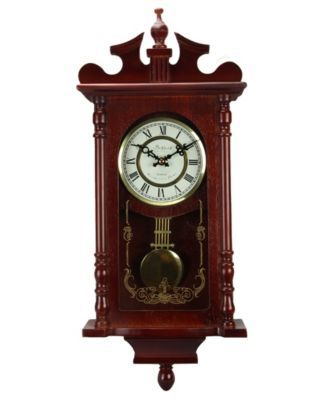 Clock Collection 25" Wall Clock with Pendulum and Chime