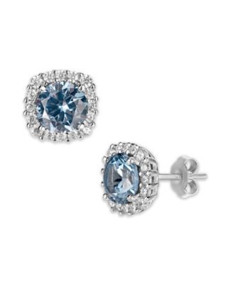 Giani Bernini 2-pc. Set Cubic Zircona Solitaire & Cluster Stud Earrings In  Sterling Silver, Created For Macy's In Multi