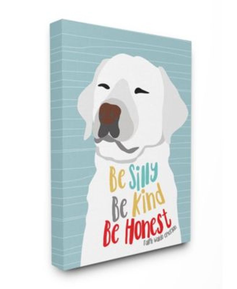 Stupell Industries Be Silly Be Kind Be Honest Light Blue Poster