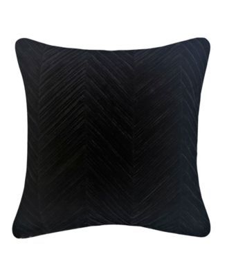 Chevron Velvet Decorative Pillow, 20" x